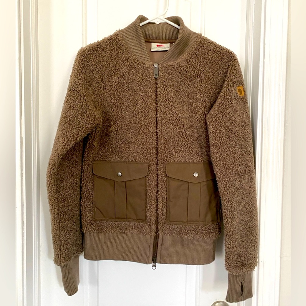 Fjallraven teddy bear pebble exploring coat XS
